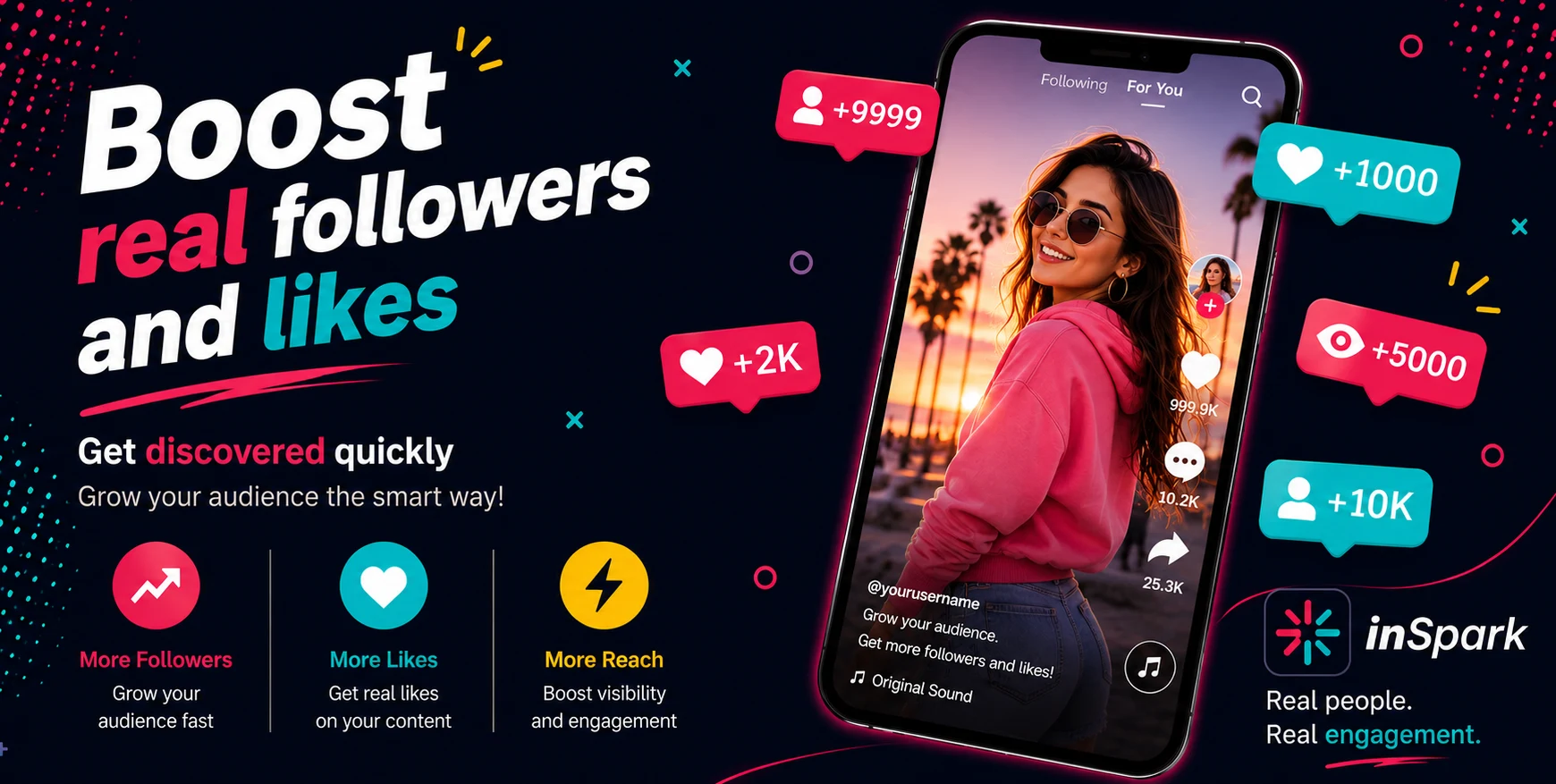inSpark Boost Followers Likes screenshot