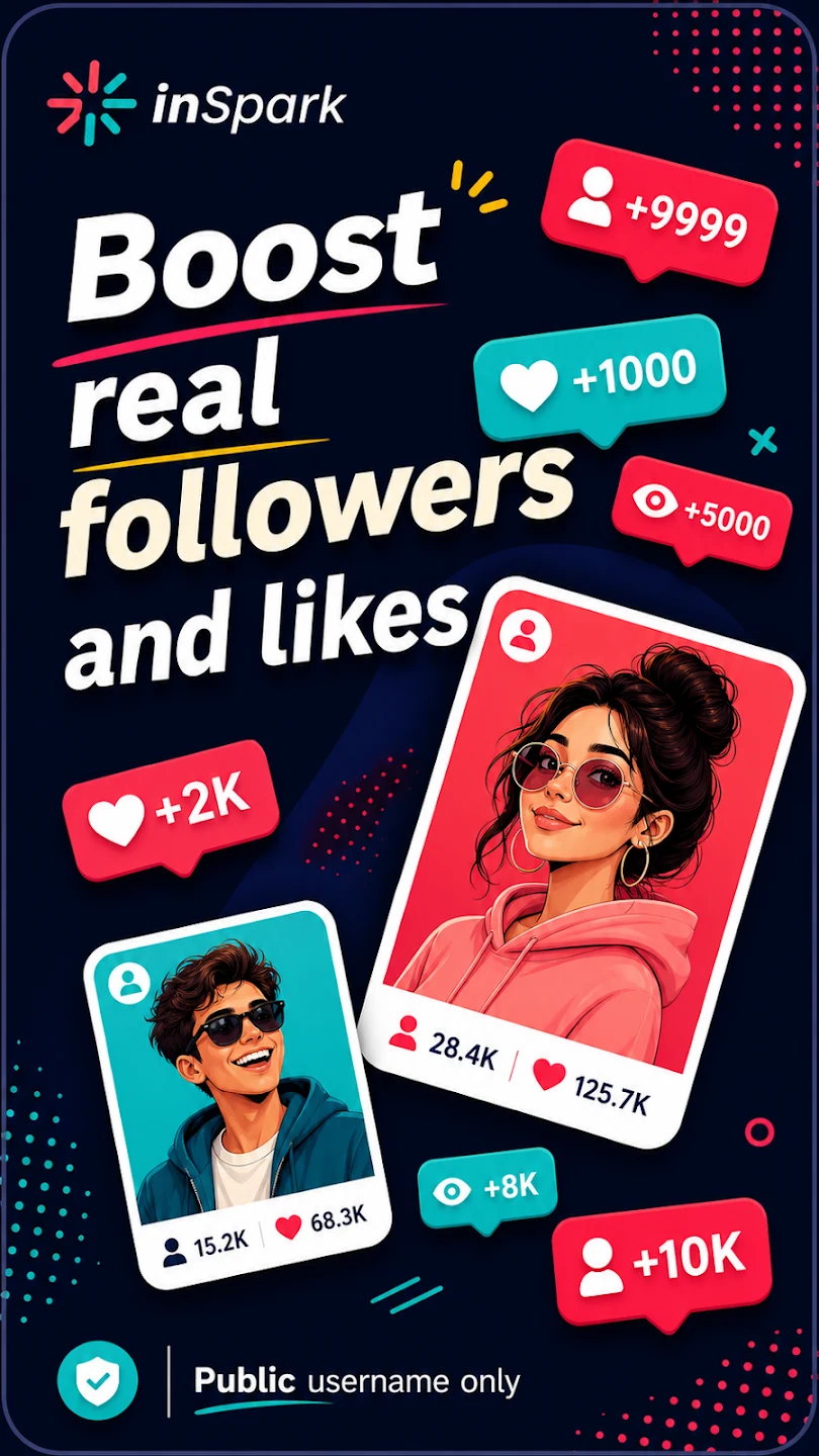 inSpark Boost Followers Likes screenshot